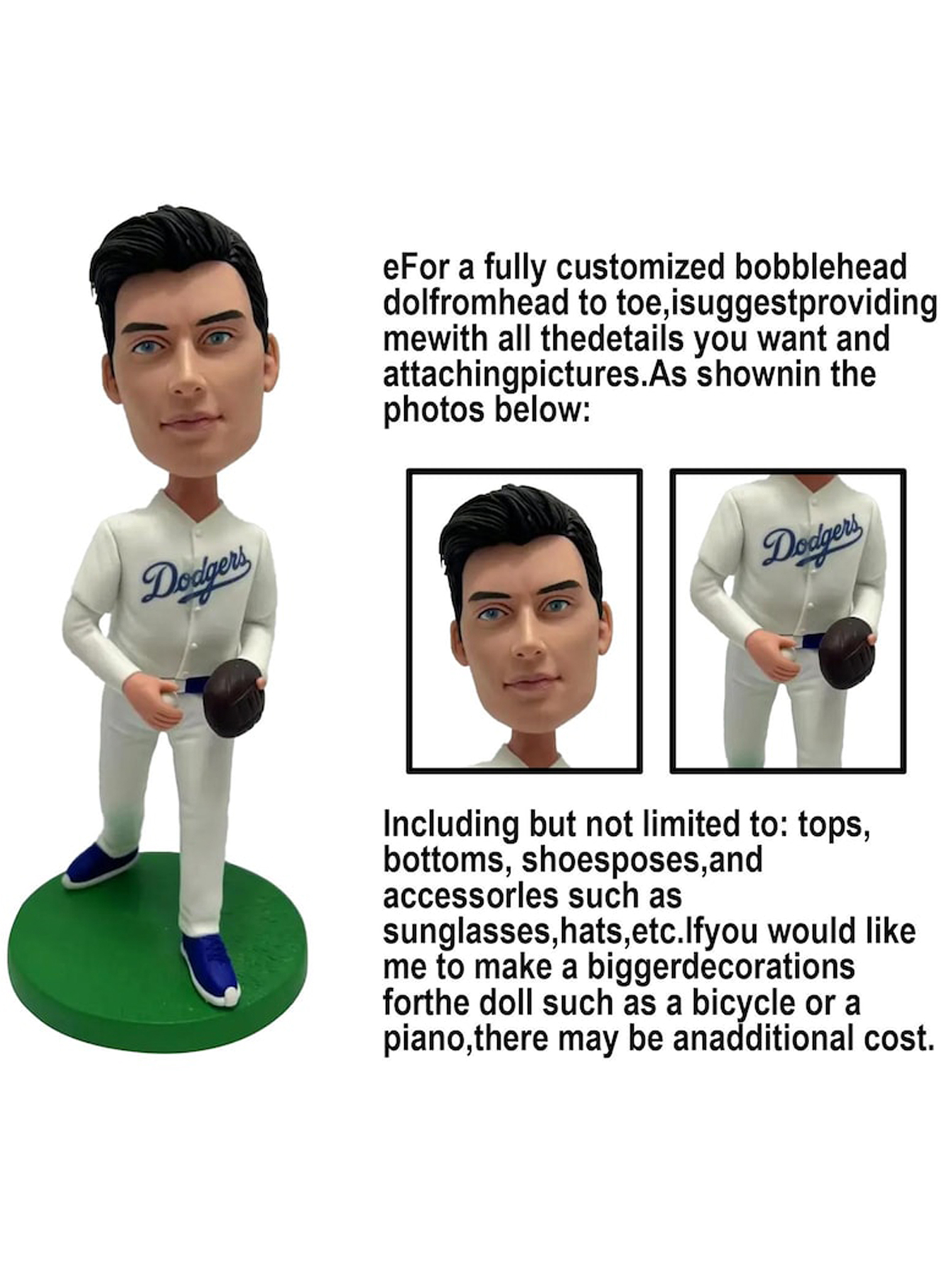 Custom Baseball Bobblehead: Personalized Player Figurine